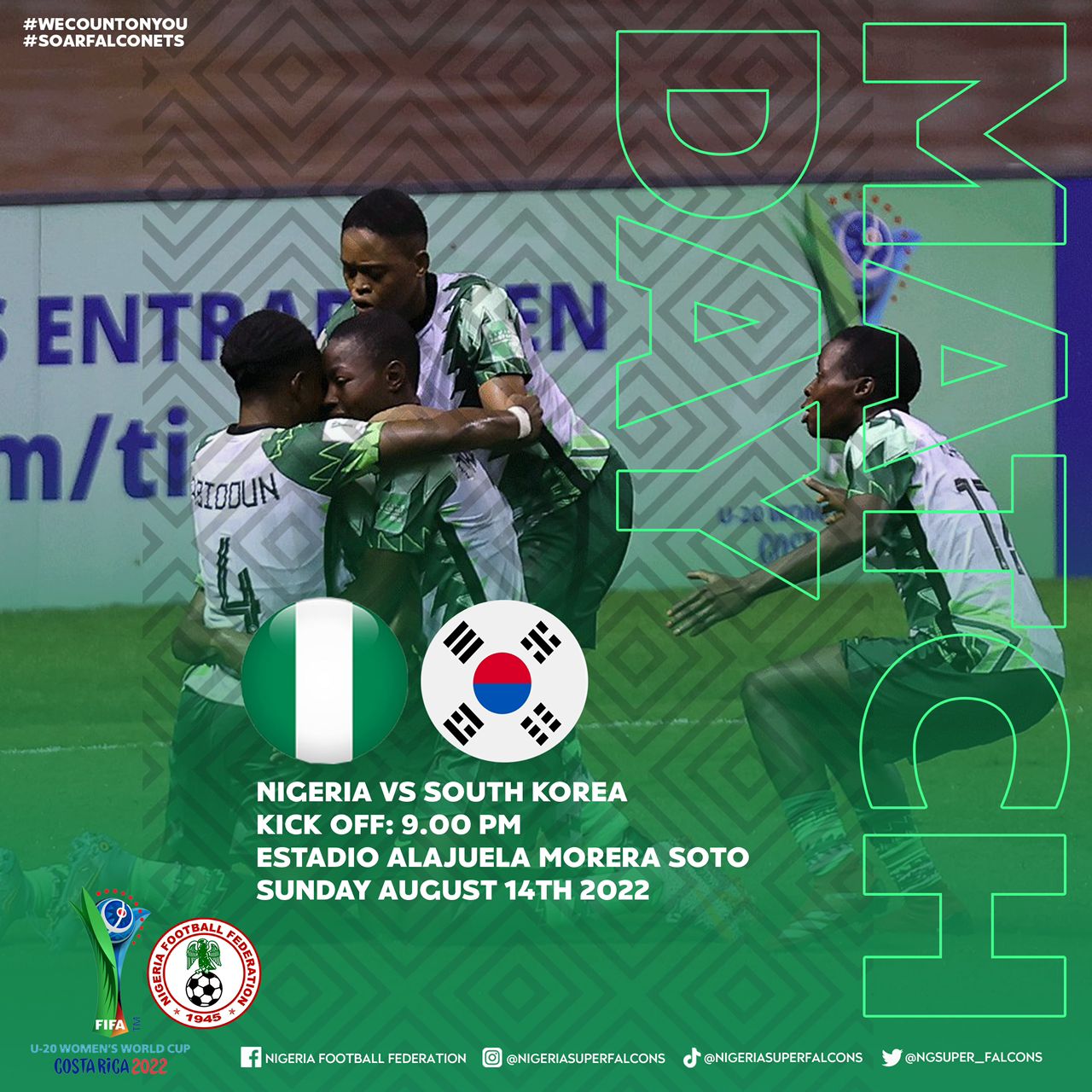 Nigeria 1 Korea 0: Super Falconets qualify for U20 World Cup Quarterfinal