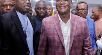 Benue: Gov Ortom, Uba, others rejoice with Tsegba on son’s wedding