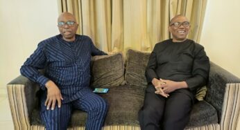 2023: Peter Obi visits Mimiko [PHOTOS]