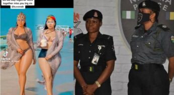 Police suspend Obaze Blessing, Obaze Emmanuella over viral TikTok videos