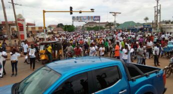 Peter Obi’s supporters shut down Benue with One-Million-Man-March