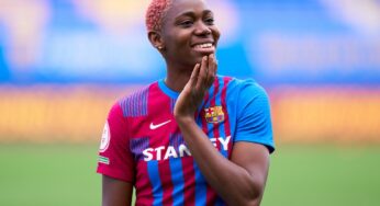 Oshoala back to training with Barcelona Femeni after six-week