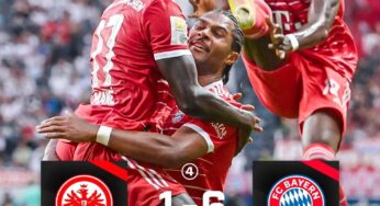 Mane scores as Bayern Munich trash Eintracht Frankfurt 6-1