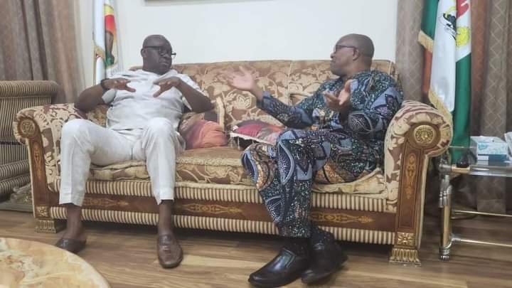 Peter Obi visits Fayose (Photos)