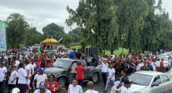 Peter Obi’s supporters shut down Calabar [PHOTOS/VIDEO]