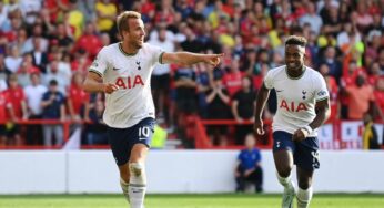 EPL: Harry Kane scores twice as Tottenham beat Nottingham Forest 2-0