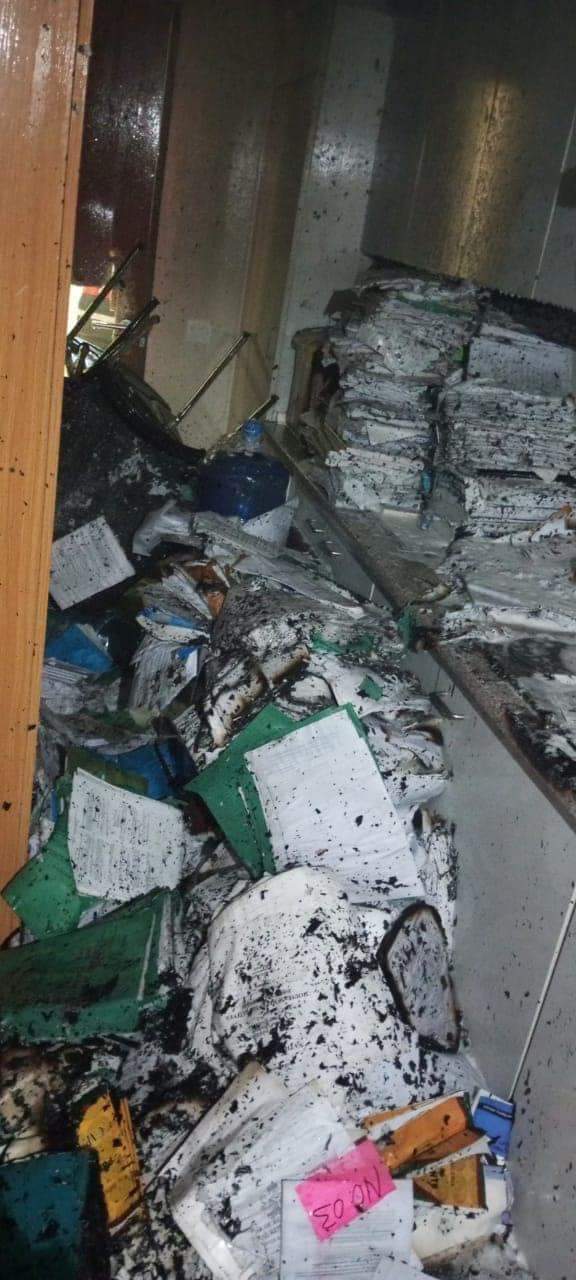 Fire guts National Assembly store, destroys documents, furniture (Photos)