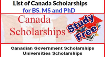 List of Canada Scholarships BS, MS and PhD for Internationals| APPLY Now