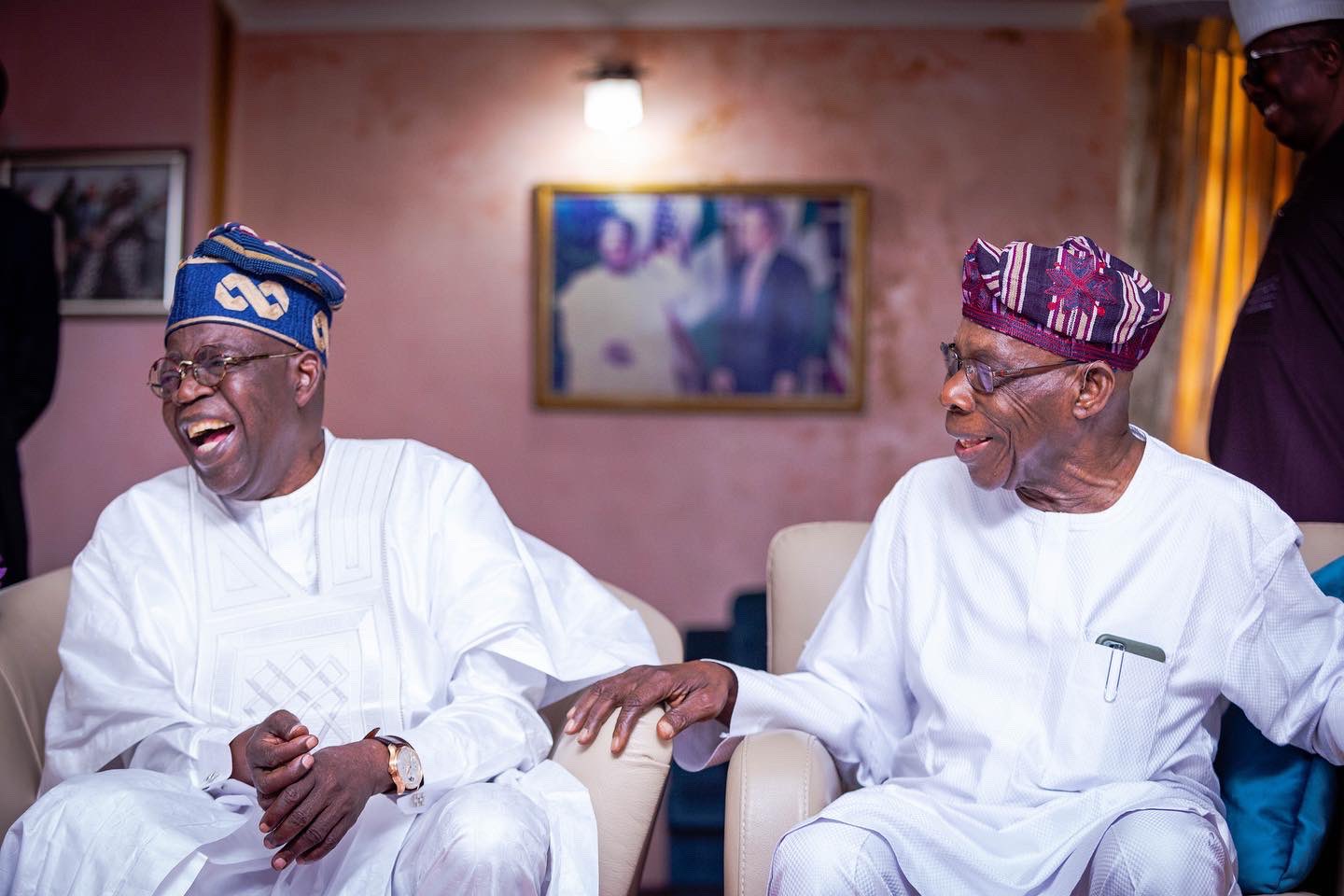 2023: Obasanjo reveals jokes he shared with Tinubu during his visit