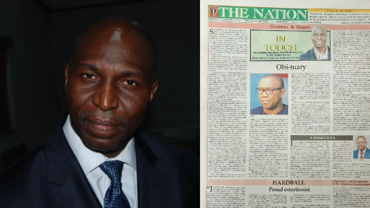 Obi-tuary: Full text of Sam Omatseye’s controversial articlet on Peter Obi