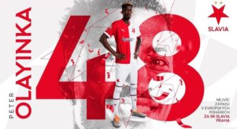 Super Eagles’ Olayinka sets new record in Slavia Prague