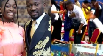 OFM members ‘fall’ under anointing as Apostle Suleman’s daughter conducts deliverance [Video]