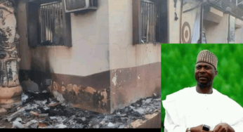 Senator Moro reacts as hoodlums set Young Alhaji’s House on fire in Otukpo