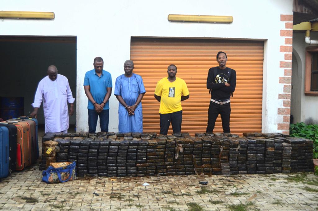 NDLEA raids cocaine warehouse, seizes N193billion worth of crack in Lagos, arrests 4 drug barons, 1 other
