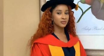 Actress, Adesua Etomi-Wellington bags doctorate degree from UK University