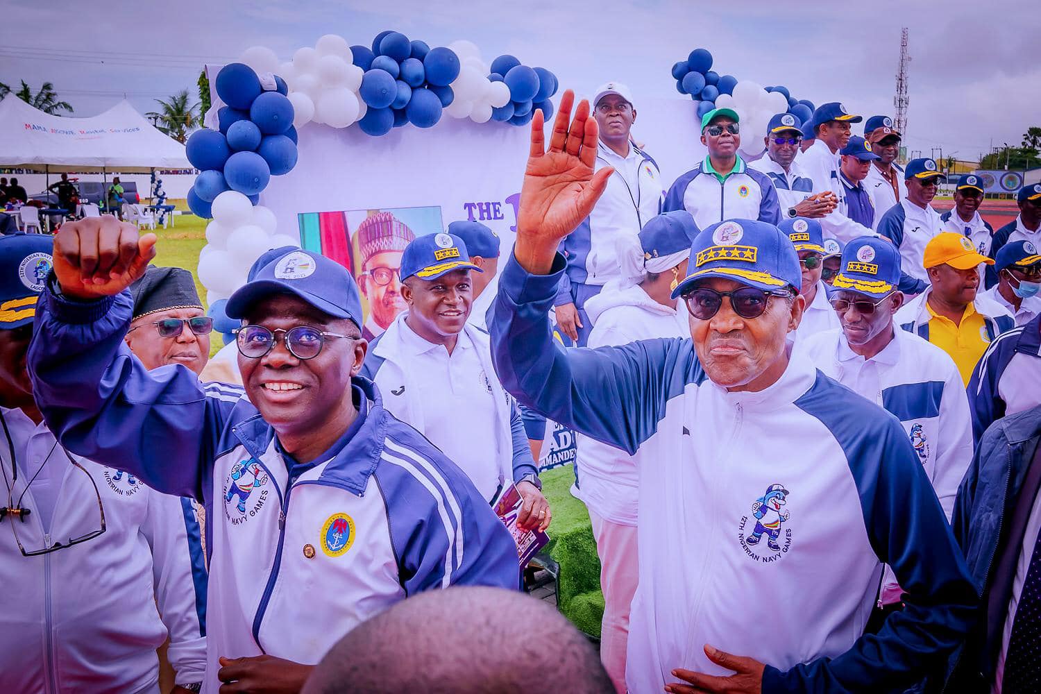 Buhari commissions Nigerian Navy Sports Complex in Lagos (PHOTOS)