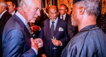 Osinbajo strikes pose with King Charles at Queen Elizabeth burial (Photos)