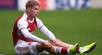 Arsenal star, Smith Rowe undergoes surgery, ruled out for three-months