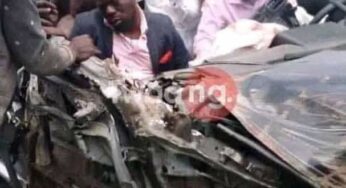 Dunsin Oyekan reacts after surviving ghastly accident along Lagos-Ibadan expressway