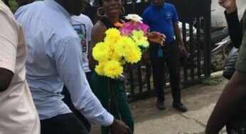 Tobi Amusan arrives Lagos