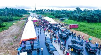 Obasanjo inaugurates 29km 6-lanes road in Akwa Ibom (Photos)