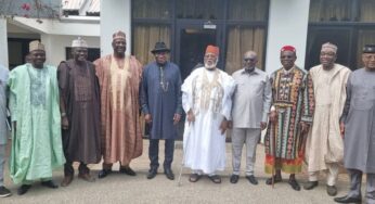 Jonathan visits IBB, Abdulsalami in Minna [Photos]