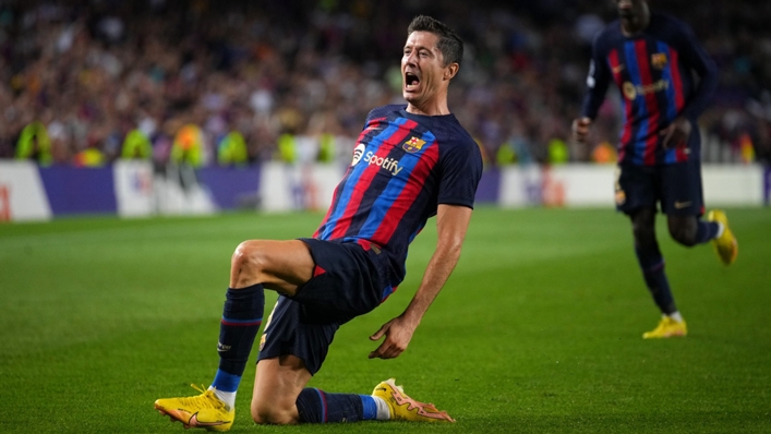 Lewandowski scores hat-trick as Barcelona thrash Viktoria Plzen 5-1