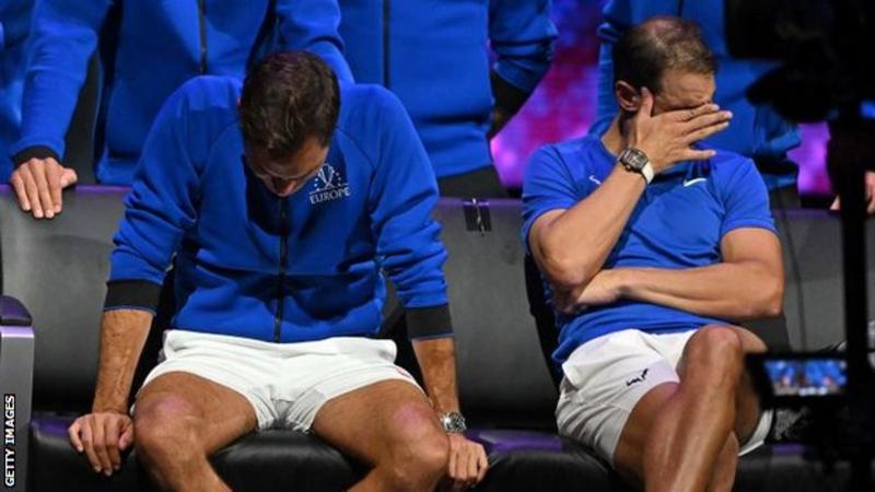 Tearful Federer waves farewell after Laver Cup loss
