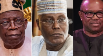 Obi, Tinubu, Atiku, others make INEC 2023 presidential election candidates list
