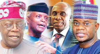 Tinubu: Osinbajo, Amaechi, Yahaya Bello, others shun Abuja meeting