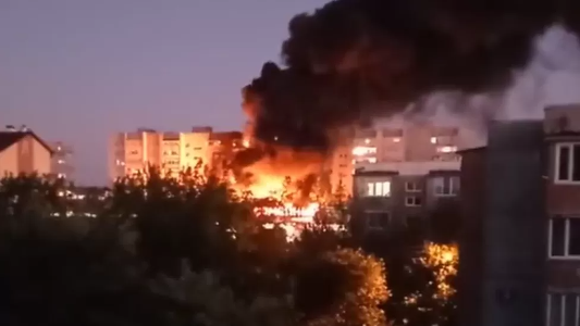 Fighter jet crashes into Russian building in Yeysk