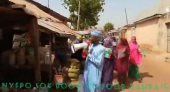 Northern youths campaign for Peter Obi with megaphone