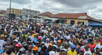 BREAKING: Tinubu/Shettima supporters hold 5 million man solidarity walk in Lagos