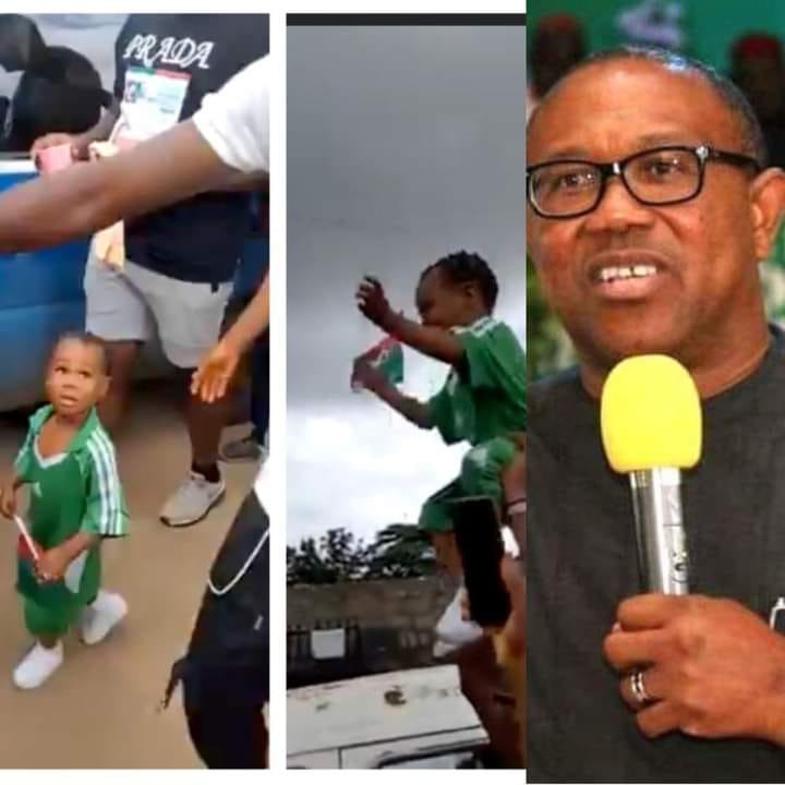 Peter Obi hails baby who joined rally