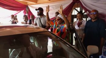 Singer, Teni gifts secondary school teacher a car (Photos)