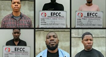 Six internet fraudsters convicted in Enugu