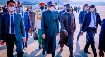 Buhari arrives South Korea for Bio Summit