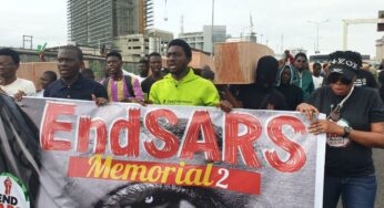 Mr Macaroni, Falz join #EndSARSMemorial procession