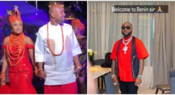 Davido arrives Benin for Israel DMW’s white wedding