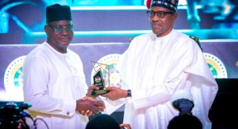 Excellence in fiscal reforms: President Buhari confers public service award to FIRS boss, Muhammad Nami