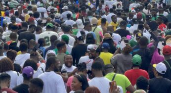 Heavy traffic in Lagos as Peter Obi supporters hold rally against police, court order