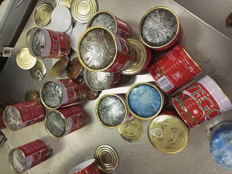 NDLEA intercepts 33.491kg Meth, Cocaine, Heroin packagaed inside Vego tin tomato