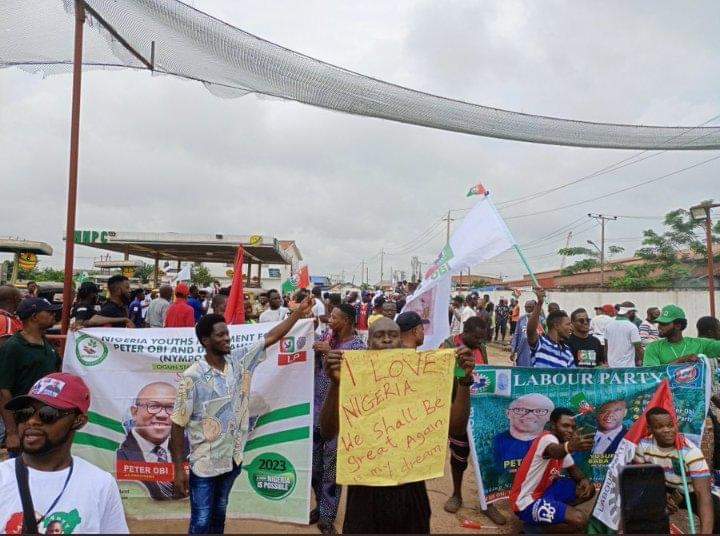 Peter Obi’s supporters hold rallies in Ogun, Benue