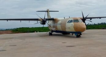 First aircraft lands in new Ekiti airport (Photos)