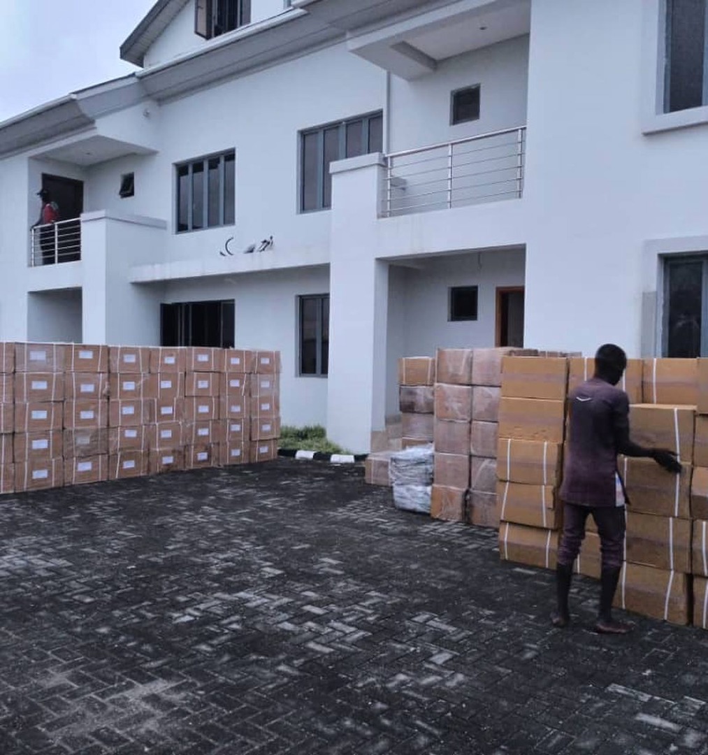 BREAKING: NDLEA discovers 13million pills of Tramadol in Lagos billionaire’s VGC mansion 