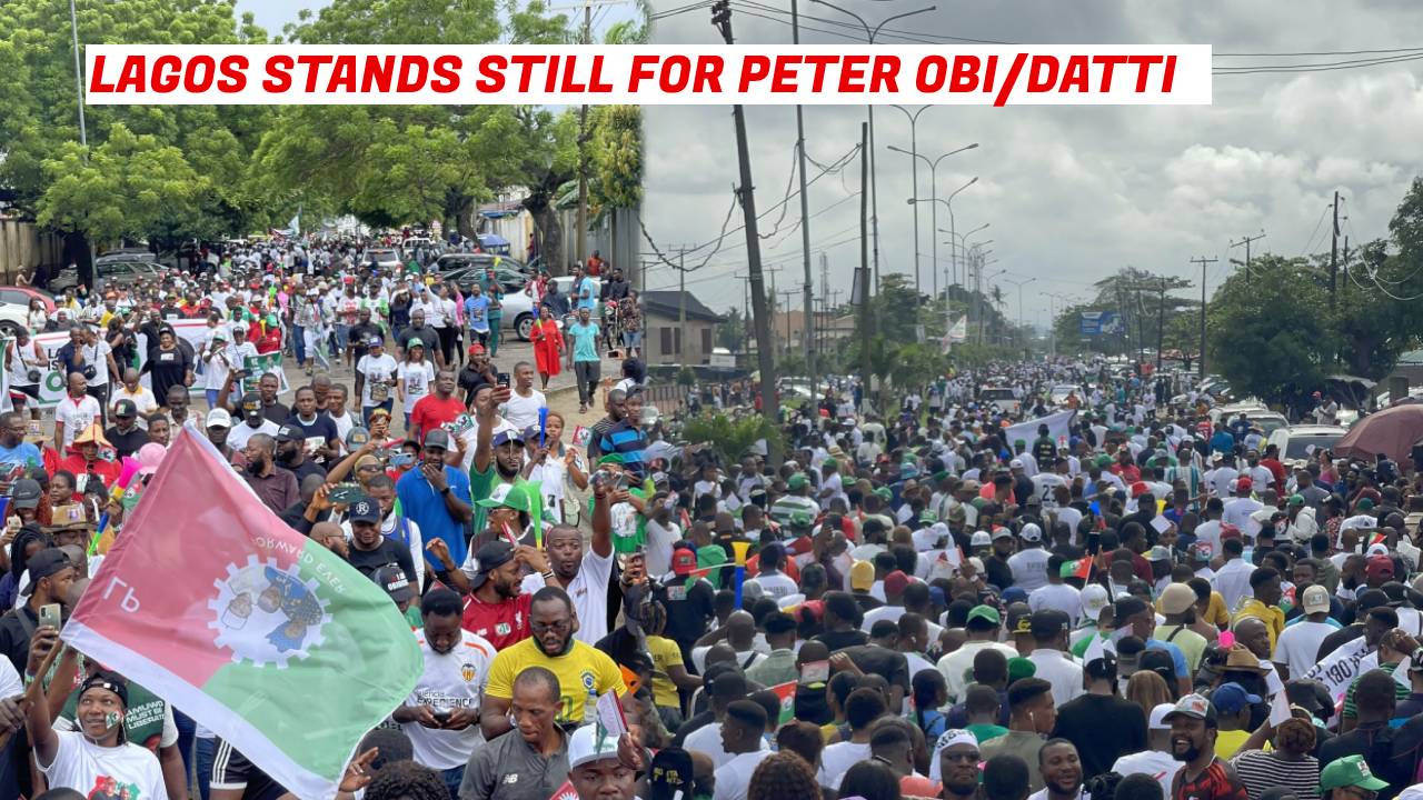 Lagos, Kaduna, Uyo agog as Peter Obi’s supporters hold mega rallies