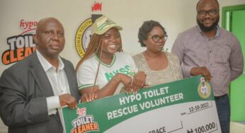 Hypo Toilet Cleaner rewards NYSC toilet rescue volunteers