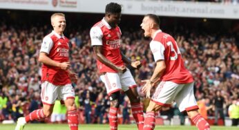 EPL: Jesus scores as Arsenal beat 10-man Tottenham 3-1