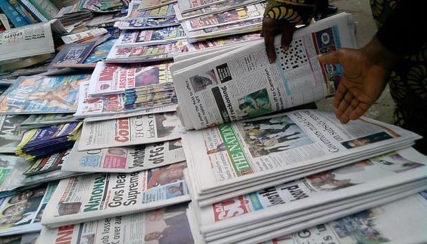 Nigerian Newspapers: Front pages of today’s top newspapers in Nigeria