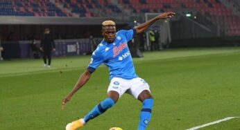 Osimhen, Lookman involved in all goals as Napoli beat Atalanta